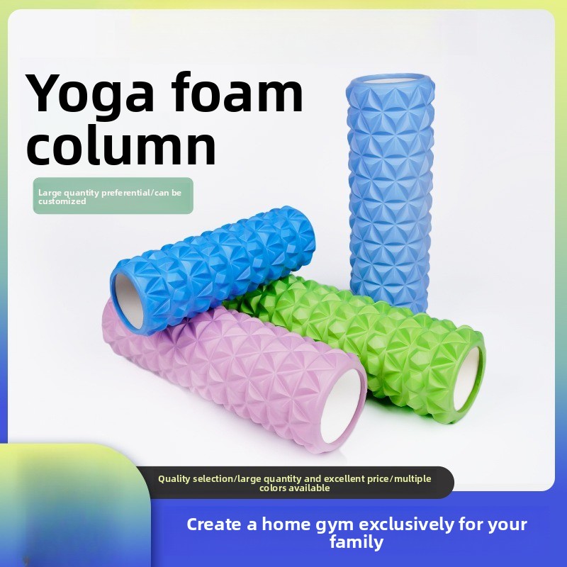 Pilates Yoga Barı - 33cmフォームシャフト中空ウルフトゥースヨガコラム三角形中空フォームシャフトバランスバーピラティスヨガコラム