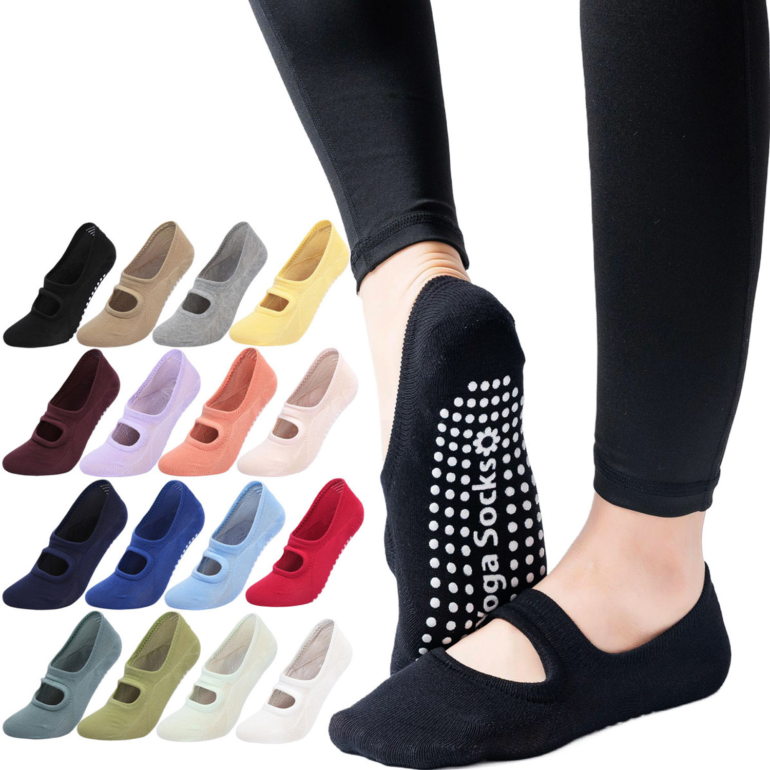 Fitness Yoga Pilates - 高品質の女性ヨガソックス滑り止め通気性バックレスピラティスソックス足首レディースバレエダンススポーツソックスフィットネスジム用