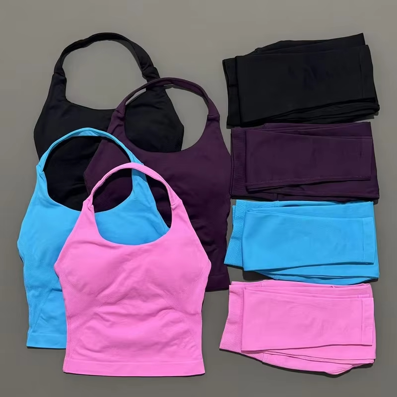 Pilates Yoga Kit - 2ピース スポーツウェア レディース ヨガセット ジム服 スポーツウェア