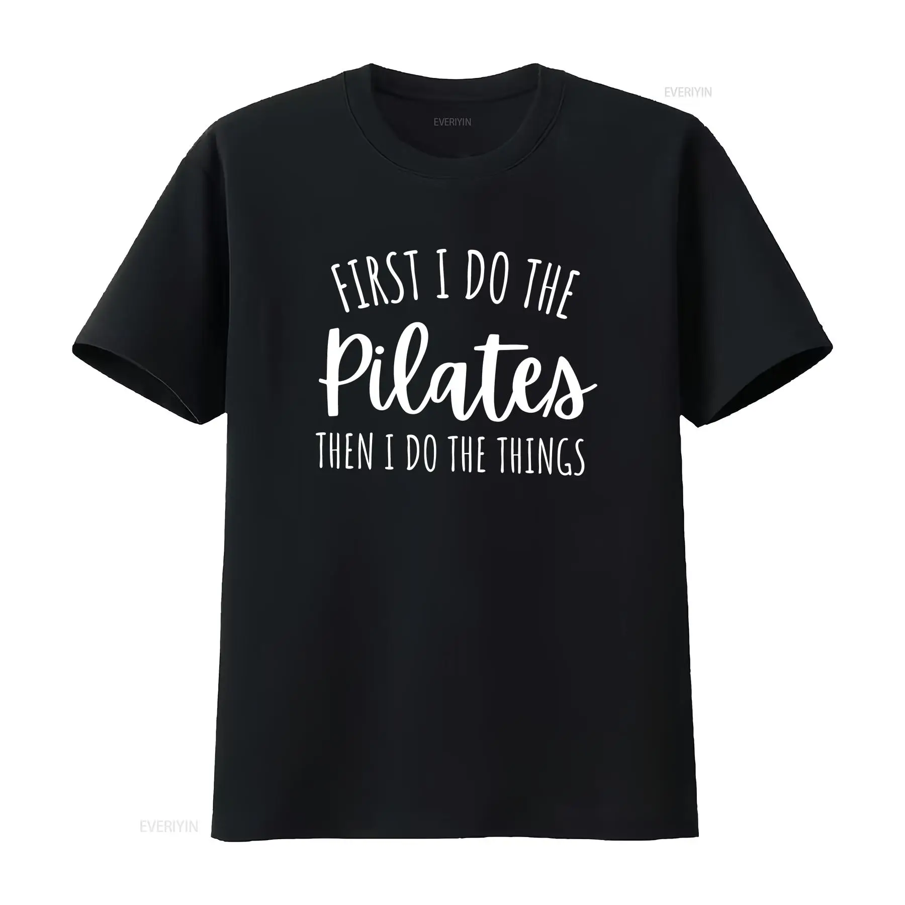 Pilates Yoga Instructor - まずピラティスをする、そしてヨガをする Tシャツ ナマステ ヨガインストラクターへのギフト ヨガティーシャツ ヴィンテージ