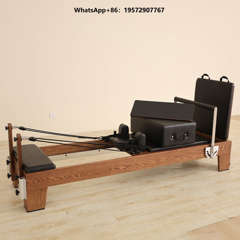 Pilates And Yoga Studio - カスタムメイド高品質フィットネス機器ピラティスリフォーマーウッドオークコアベッド（ヨガスタジオ用）販売中