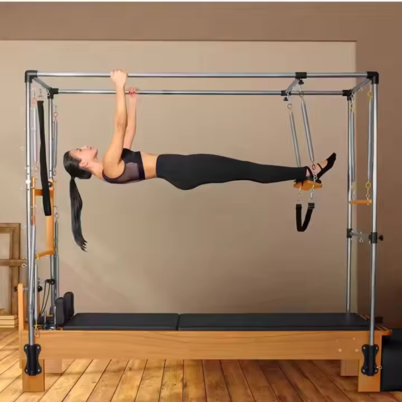 Pilates And Yoga Studio - YTYIN ホワイトメープルウッド ピラティス リフォーマー トラピーズ 3