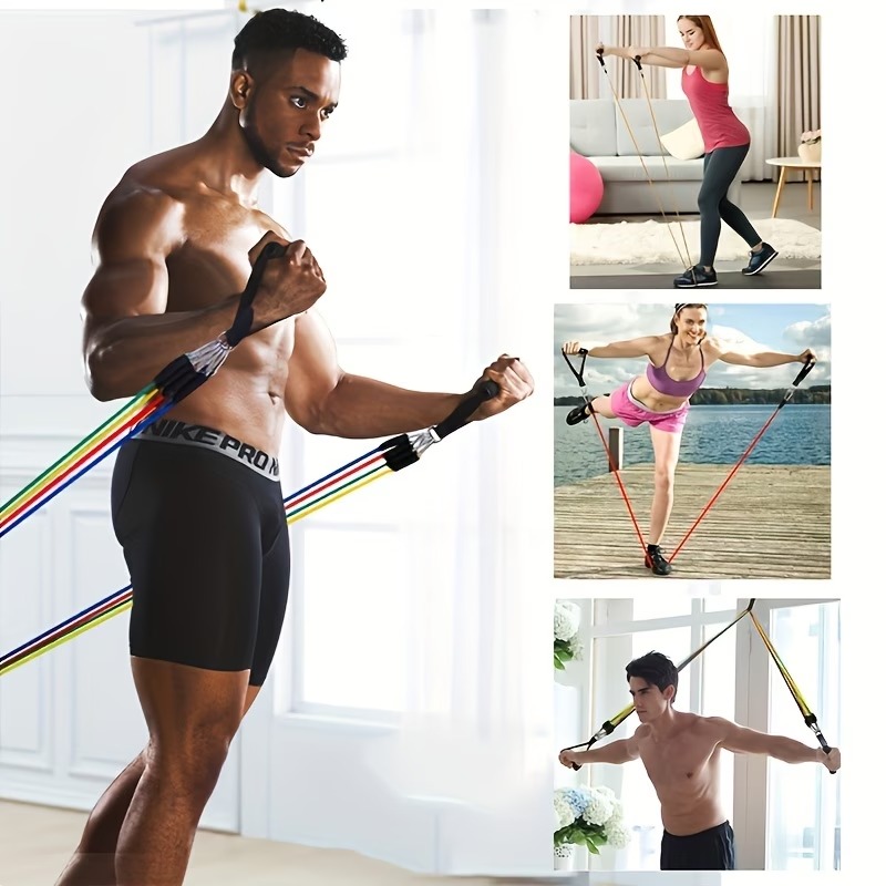 ドアアンカー付きレジスタンスバンドセット、エクササイズバンド - Pilates Yoga Kit のレビューと価格