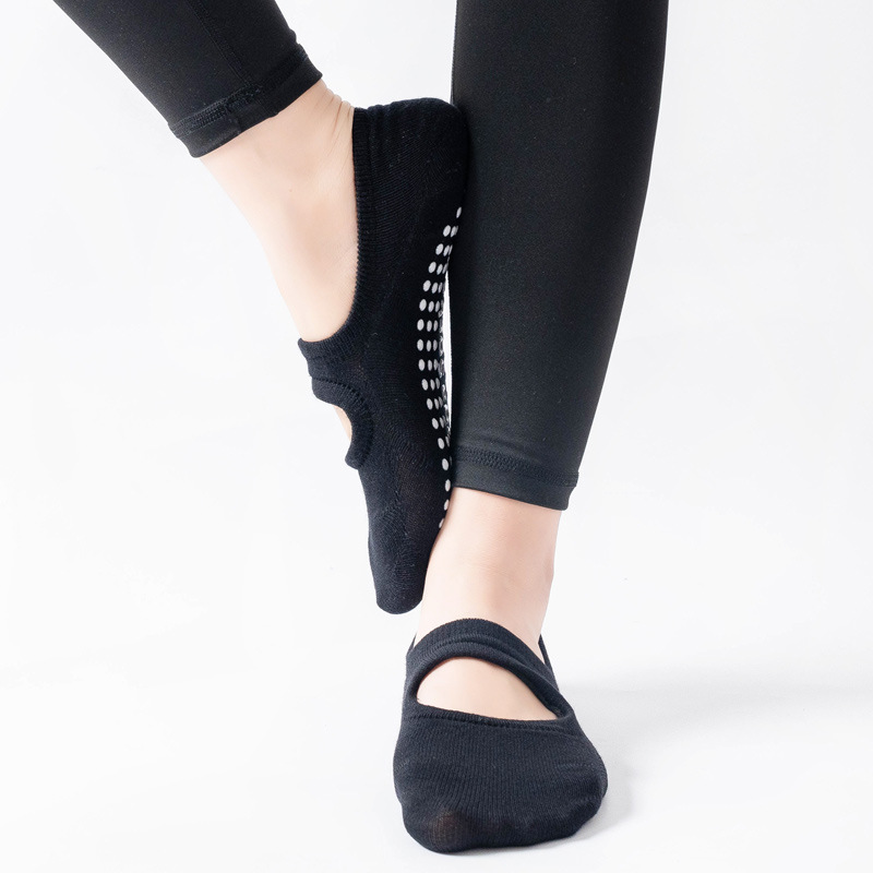 高品質の女性ヨガソックス滑り止め通気性バックレスピラティスソ - Fitness Yoga Pilates のレビューと価格