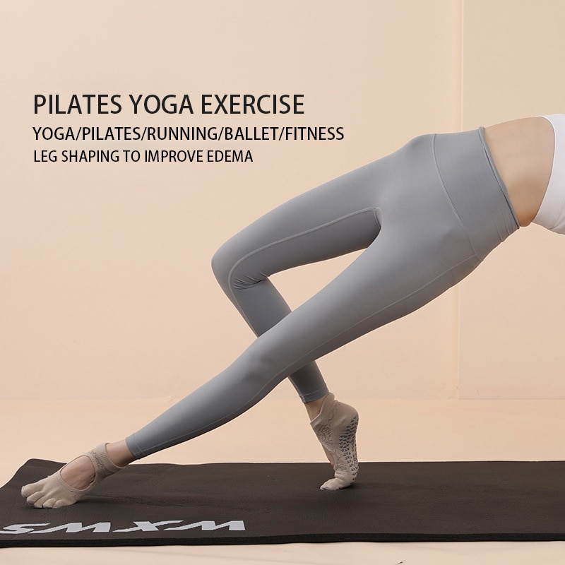 女性のための5本指のつま先の滑り止めソックス,ジム,ダンス, - Fitness Yoga Pilates のレビューと価格