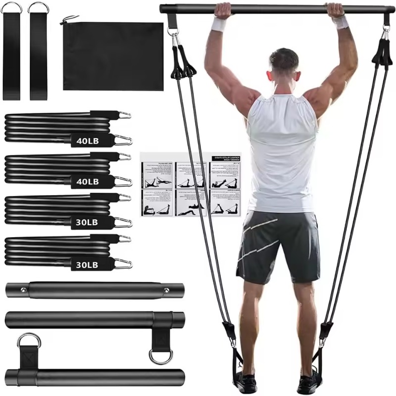 ピラティスバーキット、レジスタンスバンド付き、重ねて使えるバ - Pilates Yoga Barı のレビューと価格