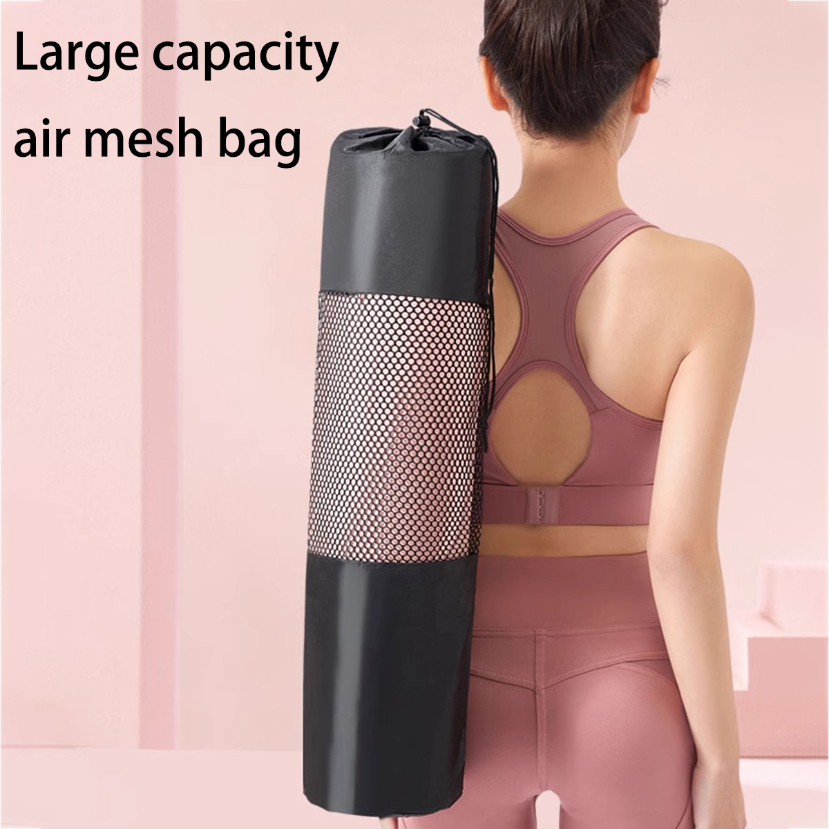 通気性のあるヨガマット収納メッシュバッグ - 耐久性のあるオ - Fitness Yoga Pilates のレビューと価格