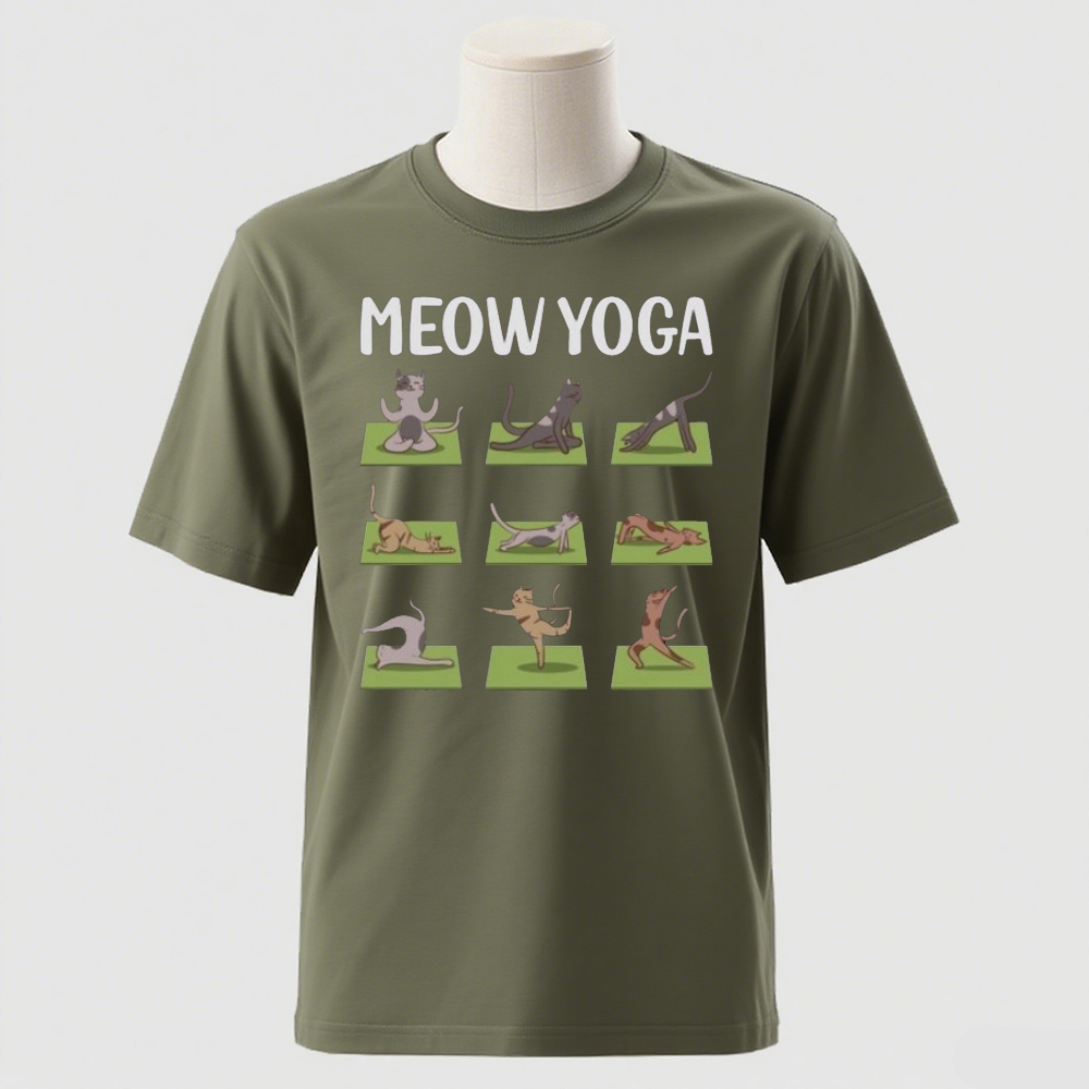 猫ヨガシャツ 面白いカジュアルTシャツ 瞑想ピラティス アサ - Pilates Yoga Instructor のレビューと価格