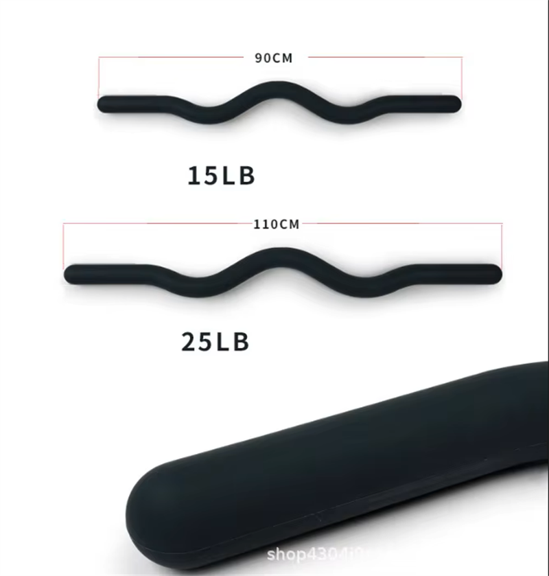 15LB ソフトトーニングバーベル、滑り止めシリコンコーティ - Pilates Yoga Barı のレビューと価格
