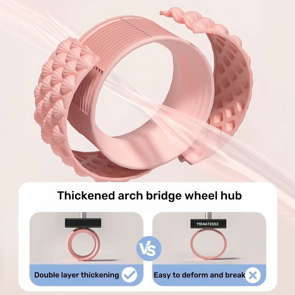 ホットシリコーンヨガホイール二層厚みのある初心者トレーニング - Pilates Yoga Resistance Ring のレビューと価格
