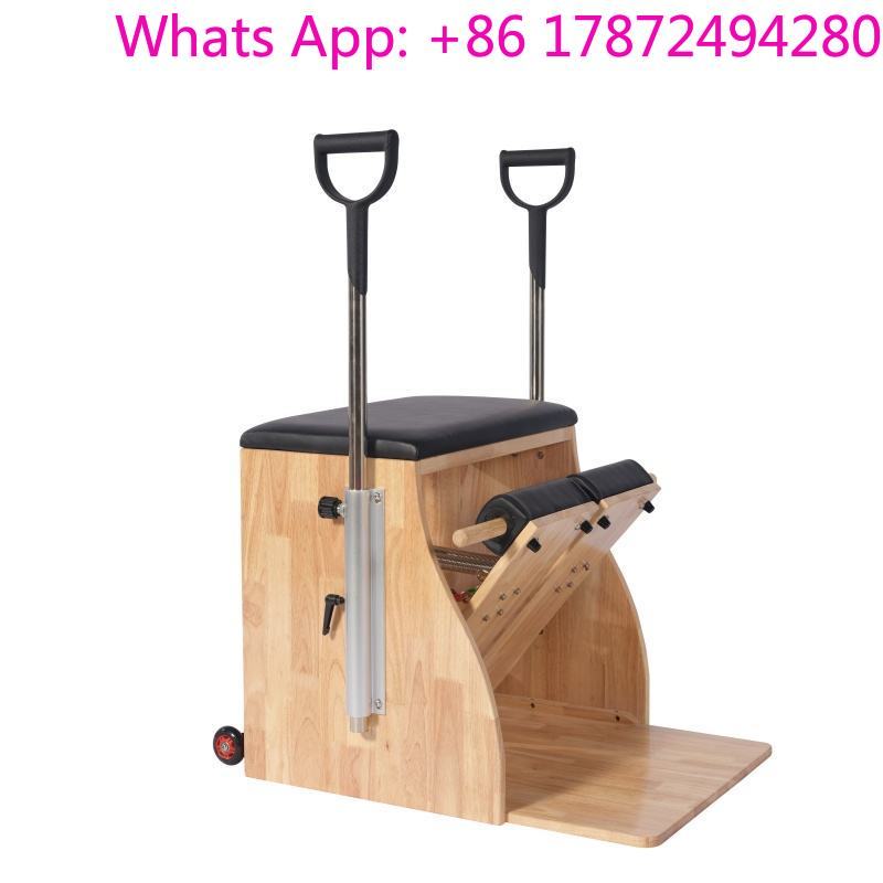 業務用オーク製ピラティス・ウンダチェア、ヨガスタジオ向け調整 - Pilates And Yoga Studio のレビューと価格