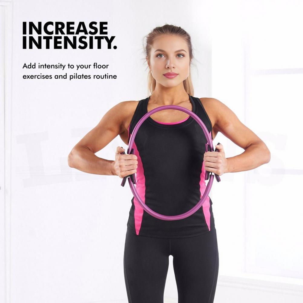 女性ヨガフィットネスリングサークルピラティス女性ガールエクサ - Pilates Yoga Resistance Ring のレビューと価格