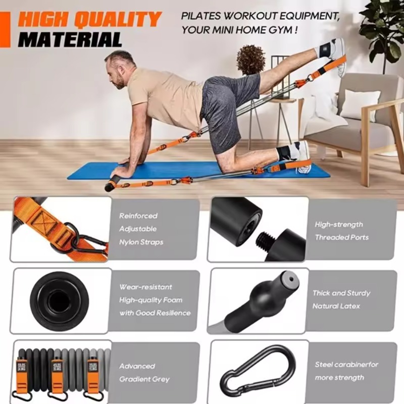 ピラティスバーキット 抵抗バンド付き 多機能ピラティスバー  - Pilates Yoga Barı のレビューと価格
