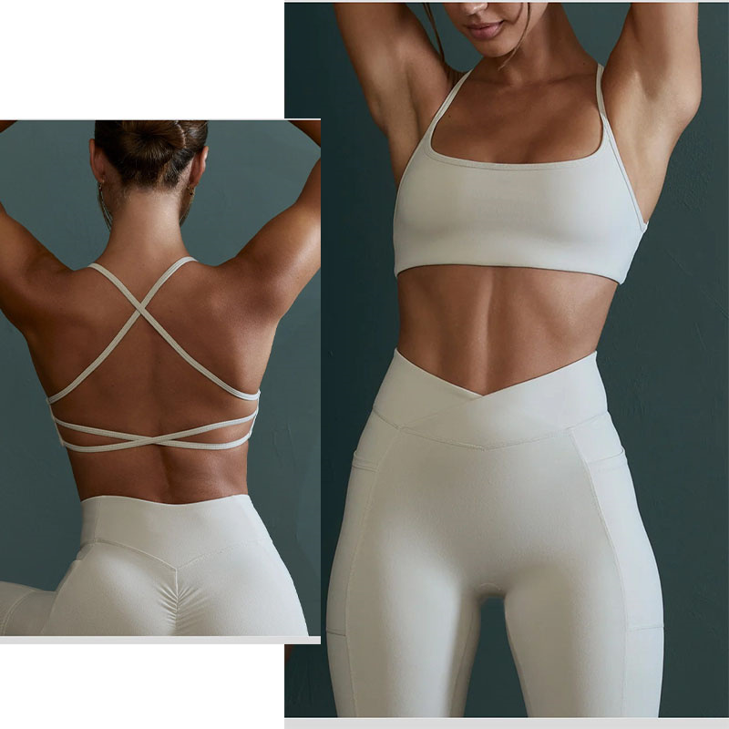 Aiithuug クロスバックヨガブラ セクシーなバックジム - Pilate Yoga Workout のレビューと価格