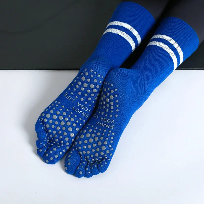 ハーフチューブヨガソックス,通気性,滑り止め,5本の指,スポ - Fitness Yoga Pilates のレビューと価格