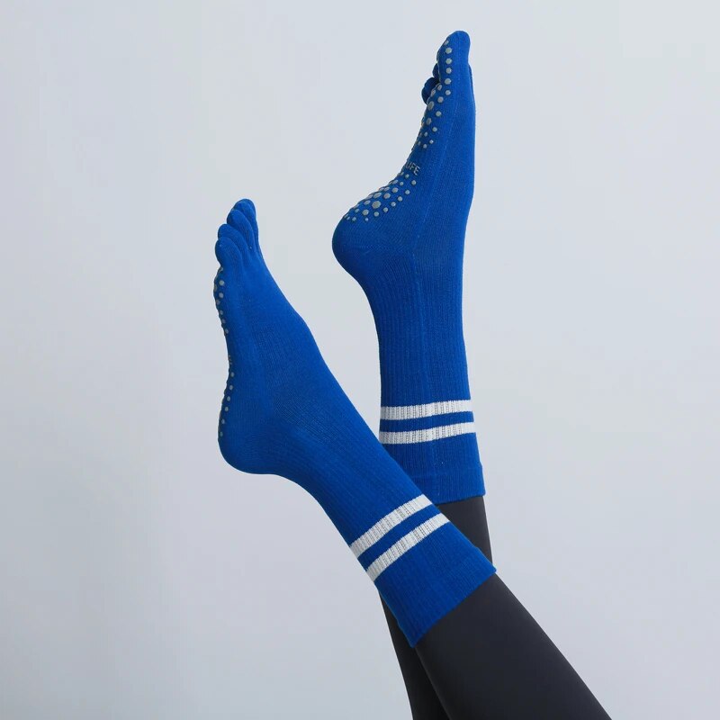 ハーフチューブヨガソックス,通気性,滑り止め,5本の指,スポ - Fitness Yoga Pilates のレビューと価格