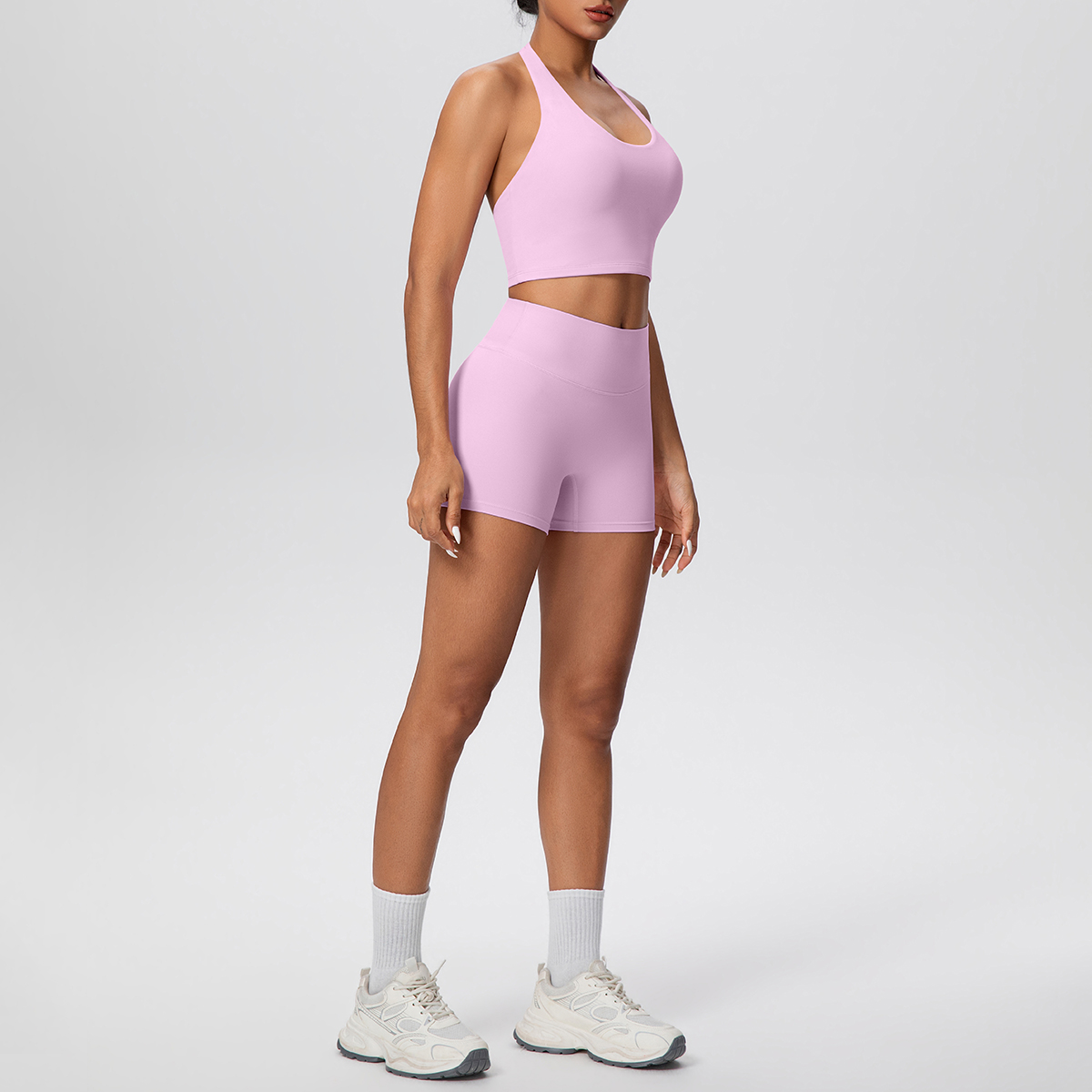 2ピース レディース ヨガウェア 無地 ハイウエスト ヒップ - Pilates Yoga Kit のレビューと価格