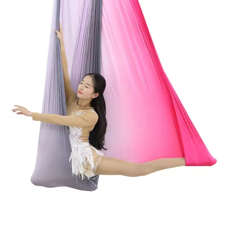 エアリアルヨガハンモック 7m、グラデーション反重力スイング - Pilates And Yoga Studio のレビューと価格