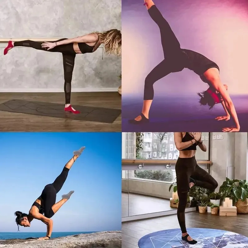 バックレスノンスリップフィットネスヨガソックス綿女性スポーツ - Pilate Yoga Workout のレビューと価格