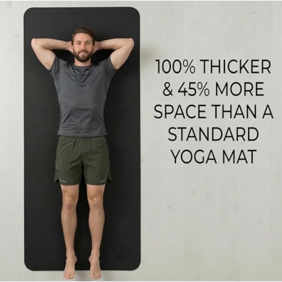 ホームワークアウト用ヨガマット、極厚10mm TPE、ブラッ - Pilates And Yoga Studio のレビューと価格